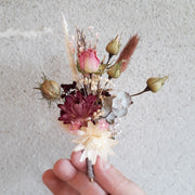 Boutonnière sur mesure fleurs séchées | Flauri